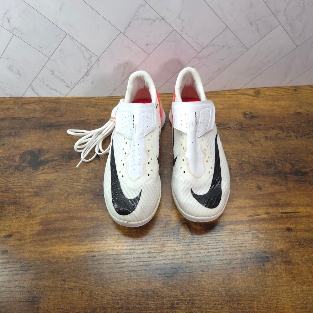 Nike Mercurial Air Zoom Indoor Soccer Shoes Mens 7 White Black Crimson IC